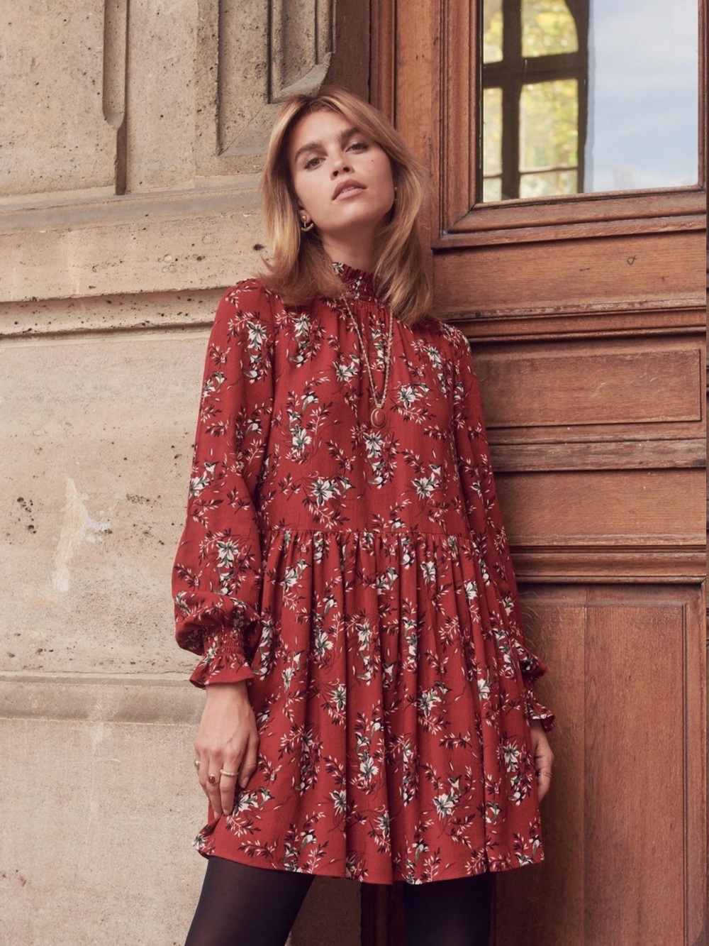 Sezane Olivia Tomette Folk Dress